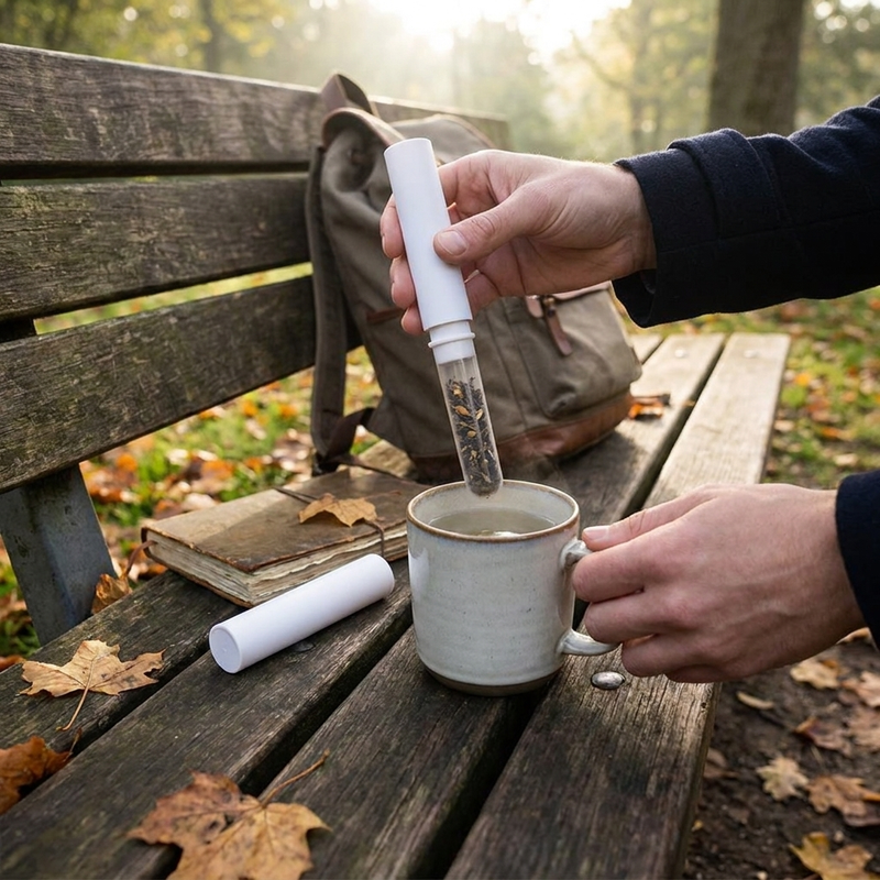 Earphones Cleaning Pen in use