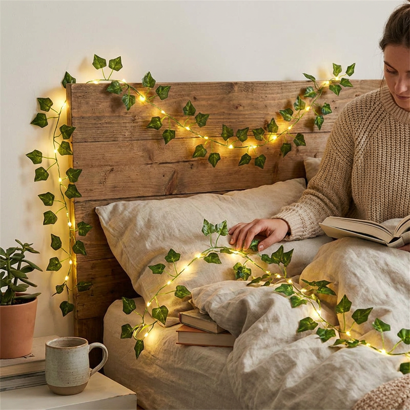Flower Vine Fairy Lights in use