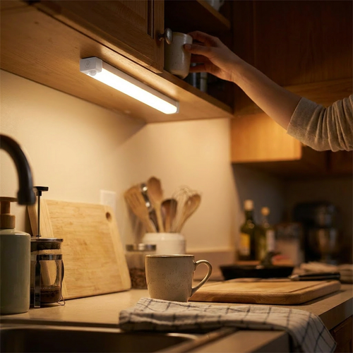 LED Motion Sensor Cabinet Light in use