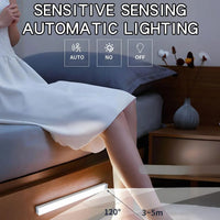 LED Motion Sensor Light Type C Rechargeable Light Wireless LED Night Light Cabinet Wardrobe Lamp Staircase Backlight for Kitchen