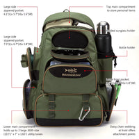 Fishing Bag Tackle Backpack Lightweight Tactical Tackle Box Multifunctional