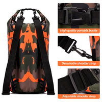 30L 15L Waterproof Dry Bags with Wet Separation Pocket Backpack for Kayaking Boating Swimming Outdoor Sports Bag XAZ9
