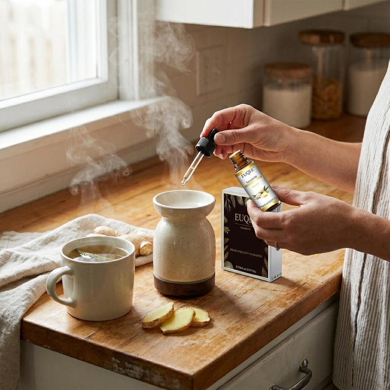 Essential Oil Dropper in use