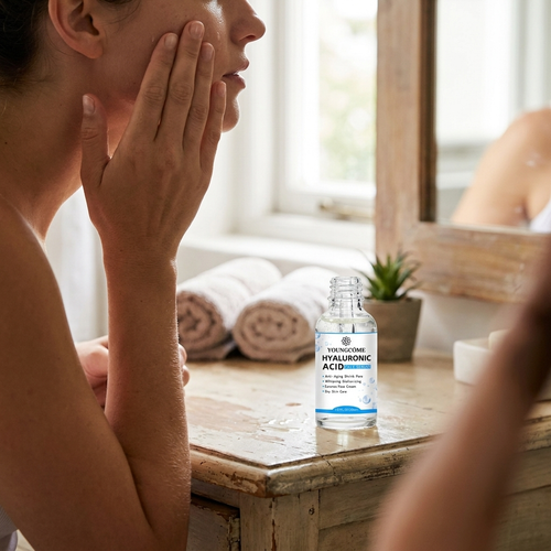 Hyaluronic Acid Essence in use