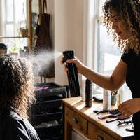Hairdressing Spray Bottle in use