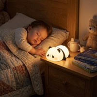 Cute LED Panda Light in use