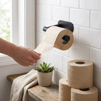 Toilet Paper Holder in use