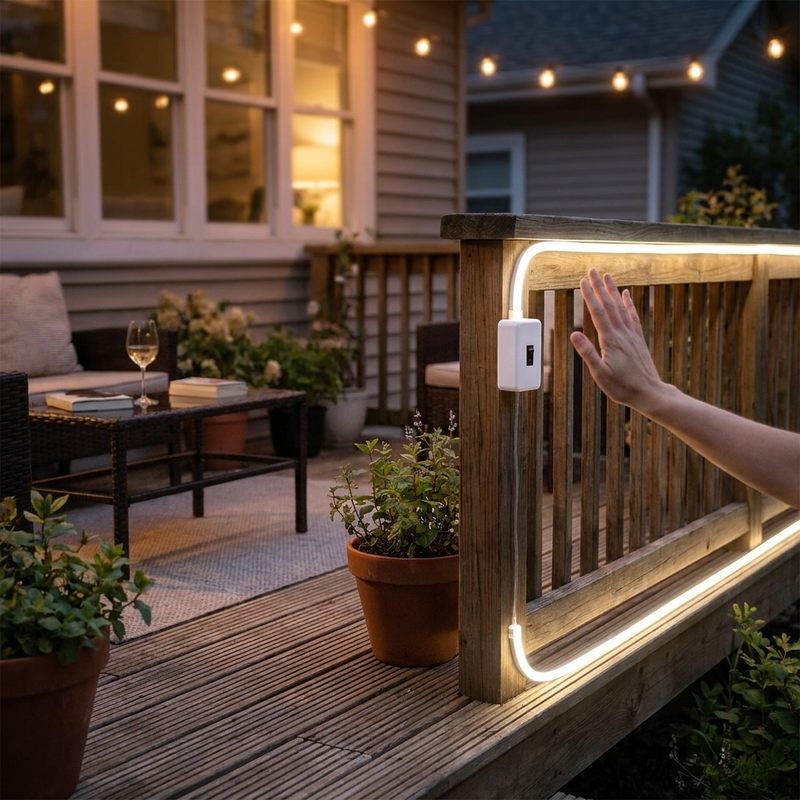 Neon LED Light Strip in use